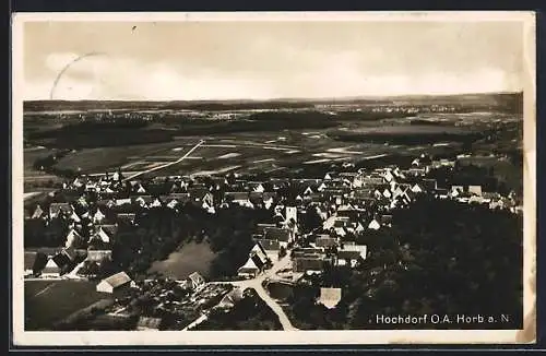 AK Hochdorf / Nagold, Totalansicht, Fliegeraufnahme