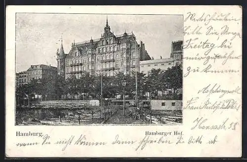 AK Hamburg-Neustadt, Hotel Hamburger Hof