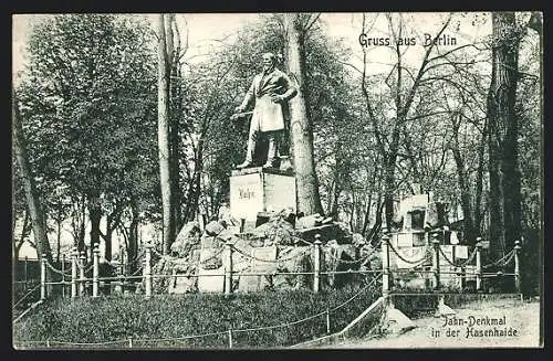 AK Berlin, Jahn-Denkmal in der Hasenheide