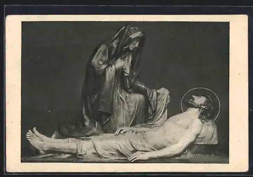 AK Schrattenbach, Kriegsgedächtniskapelle, Pietà von Franz Hoser