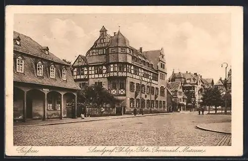 AK Giessen, Provinzial-Museum am Landgraf Philipp-Platz