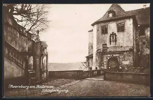 AK Meersburg am Bodensee, Schlosseingang