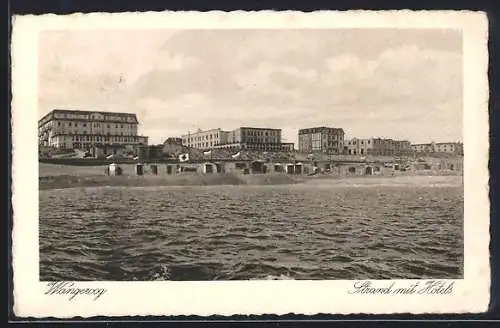 AK Wangeroog, Strand mit Hotels