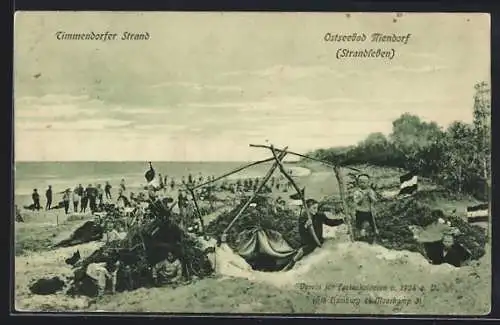 AK Niendorf /Timmendorfer Strand, Ostseebad, Strandleben