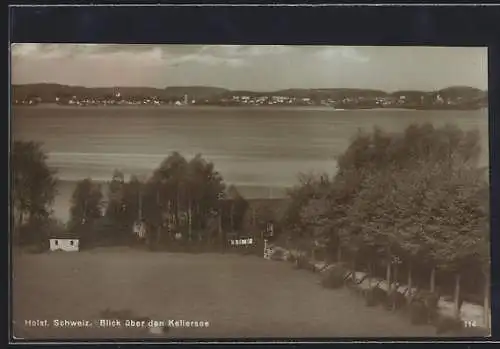 AK Malente /Holst. Schweiz, Blick über den Kellersee