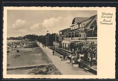 AK Niendorf, Ostseebad, Strand-Promenade