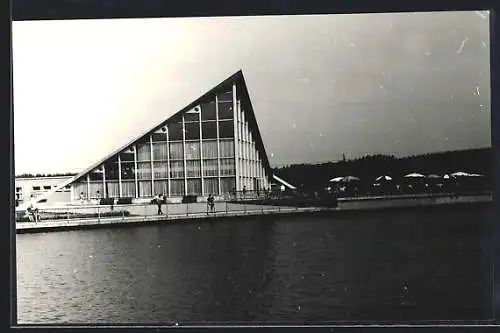 Foto-AK Hohenfelden, Freibad am Stausee