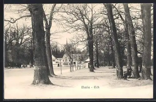 AK Maria-Eich, Strassenpartie mit Kirche