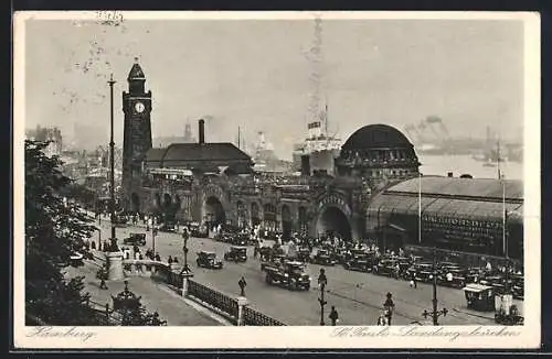 AK Hamburg-St.Pauli, St. Pauli-Landungsbrücke