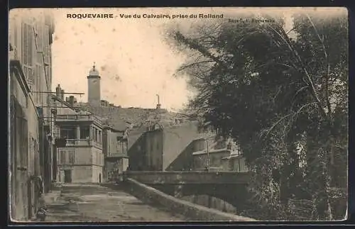 AK Roquevaire, Vue du Calvaire prise du Rolland