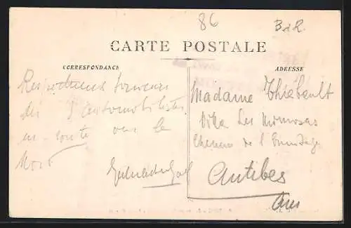 AK Lambesc, Postes et Télégraphes, Place Carnot