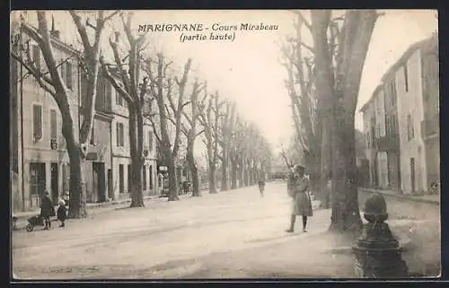 AK Marignane, Cours Mirabeau, partie haute