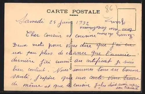 AK Miramas, Place Centrale animée avec cycliste et passants