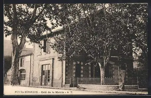 AK Puy-Sainte-Réparade, Café de la Mairie