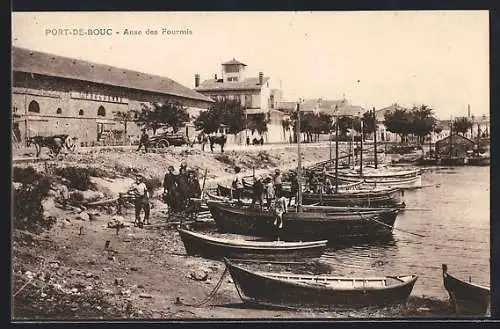 AK Port-de-Bouc, Anse des Fourmis et bateaux amarrés