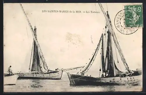 AK Les Saintes-Maries de la Mer, Les Tartanes