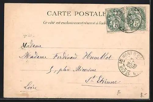 AK Marseille, La Porte d`Aix avec des passants en tenue d`époque