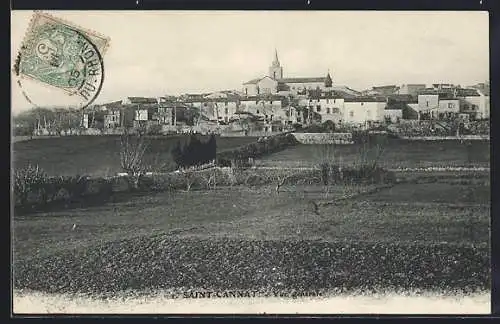 AK Saint-Cannat, Vue générale du village