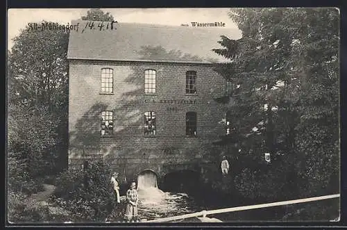 AK Alt-Mühlendorf, Wassermühle von C. A. Kreutzfeldt