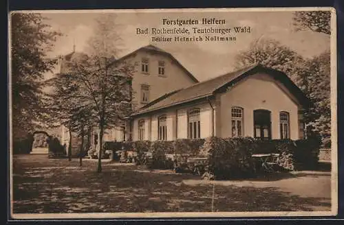 AK Bad Rothenfelde, Restaurant Forstgarten Helfern im Teutoburger Wald