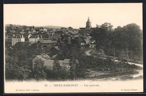 AK Thury-Harcourt, Vue générale du village et de son église