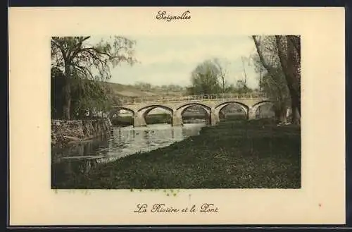 AK Soignolles, La Rivière et le Pont