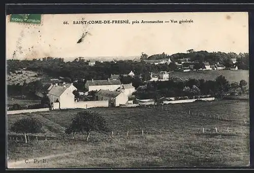 AK Saint-Côme-de-Fresné, Vue générale près d`Arromanches