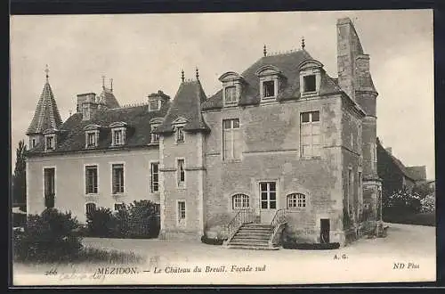 AK Mézidon, Le Château du Breuil, Facade sud