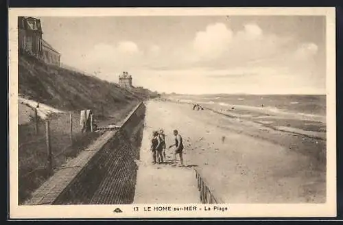 AK Le Home-sur-Mer, La Plage et la promenade en bord de mer