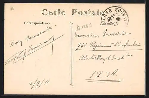 AK Falaise, Château de Guillaume-le-Conquérant et chemin arboré