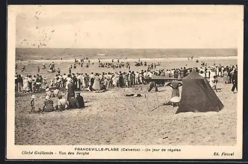 AK Franceville-Plage, Un jour de régates