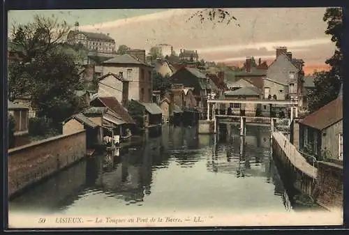 AK Lisieux, La Touques au Pont de la Barrière