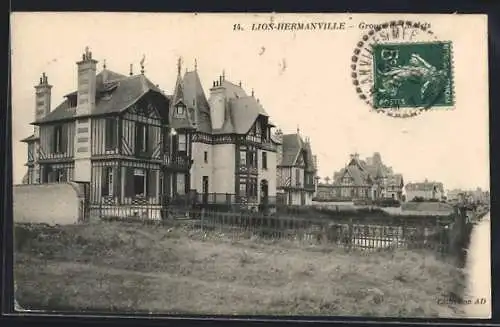 AK Lion-Hermanville, Groupe de Villas élégantes