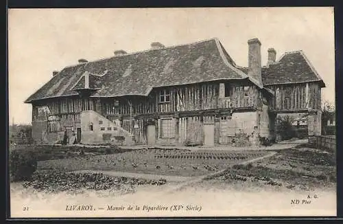 AK Livarot, Manoir de la Pipardière, XVe Siècle