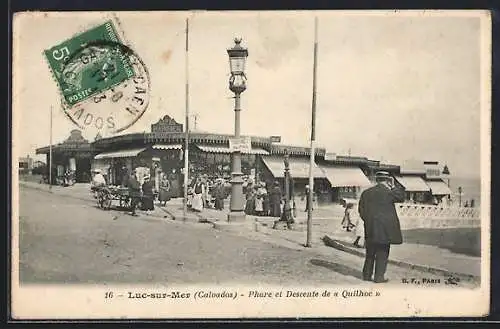 AK Luc-sur-Mer, Phare et Descente de «Quilhoë»