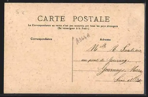 AK Luc-sur-Mer, Collage de vues avec hirondelles et bâtiments emblématiques