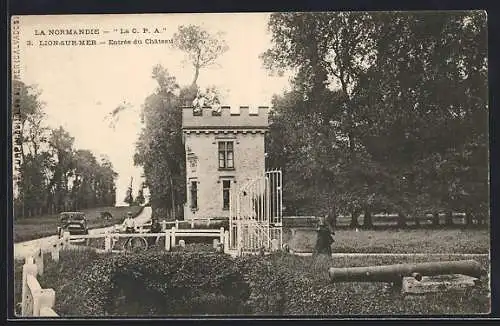 AK Lion-sur-Mer, Entrée du Château