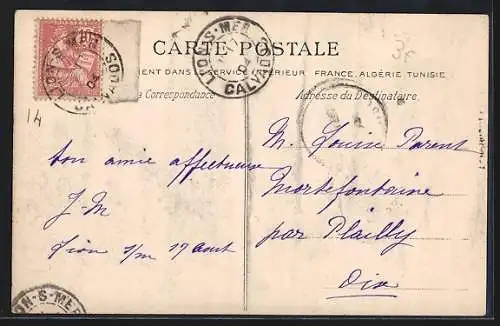 AK Lion-sur-Mer, Entrée du Château