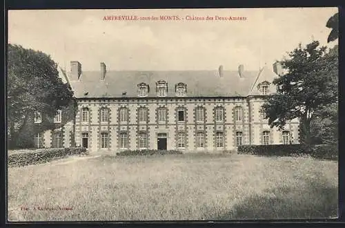 AK Amfreville-sous-les-Monts, Château des Deux-Amants