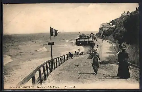 AK Villerville, Descente à la Plage