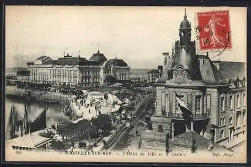 AK Trouville-sur-Mer, L`Hôtel de Ville et le Casino