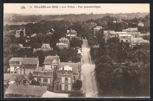 AK Villers-sur-Mer, Les Villas, Vue panoramique