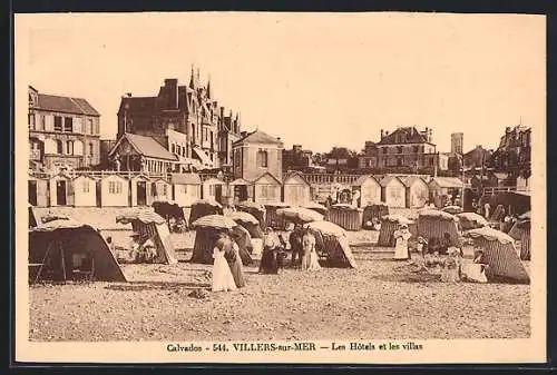 AK Villers-sur-Mer, Les Hôtels et les villas