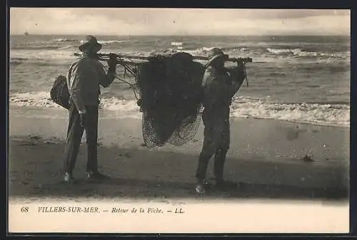 AK Villers-sur-Mer, Retour de la Pêche