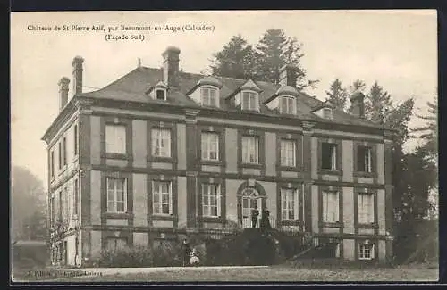 AK Saint-Pierre-Azif, Château par Beaumont-en-Auge, Facade Sud