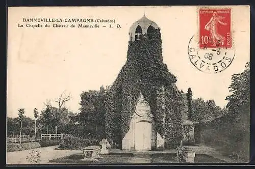 AK Banneville-la-Campagne, La Chapelle du Château de Manneville