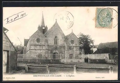 AK Bretteville-sur-Laize, L`Église