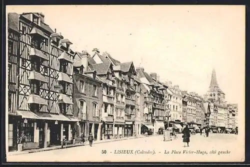 AK Lisieux, La Place Victor-Hugo, côté gauche