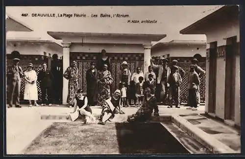 AK Deauville, La Plage Fleurie, Les Bains, l`Atrium