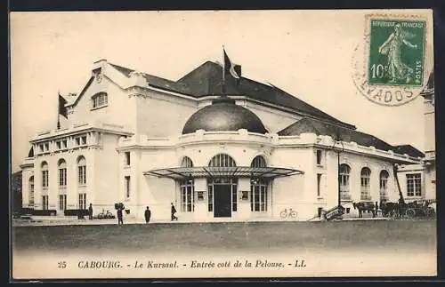 AK Cabourg, Le Kursaal, Entrée côté de la Pelouse